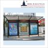Buy cheap Outdoor Metal Paint 2500mm 8H Bus Stop Shelter from wholesalers