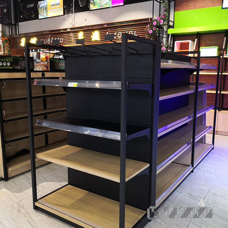120×40×140cm Supermarket Shelf Rack Cold Rolled Steel Material 100kg Layer Capacity
