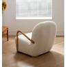 Buy cheap 870*660mm Teddy Lounge Fabric Leisure Chair 36cm Scientific Sitting Height from wholesalers