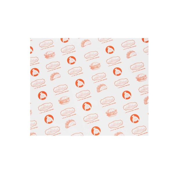 Quality 12" X 12" Greaseproof Wax Paper Kraft Paper Food Wrap Basket Liner for sale