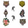 Buy cheap Farbric Tiger Patch Embroidered Animal Patch Iron On For Jeans Vests from wholesalers