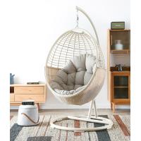 Buy cheap Q195 Carbon Steel Frame Single Hanging Egg Shaped Basket Chair product