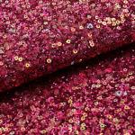 Sequins Bright Glitter PU Leather Printed Artificial PU Material