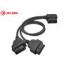 Buy cheap OBD2 OBDII 16 Pin Right Angle Male to Dual Female Round Split Y Cable from wholesalers