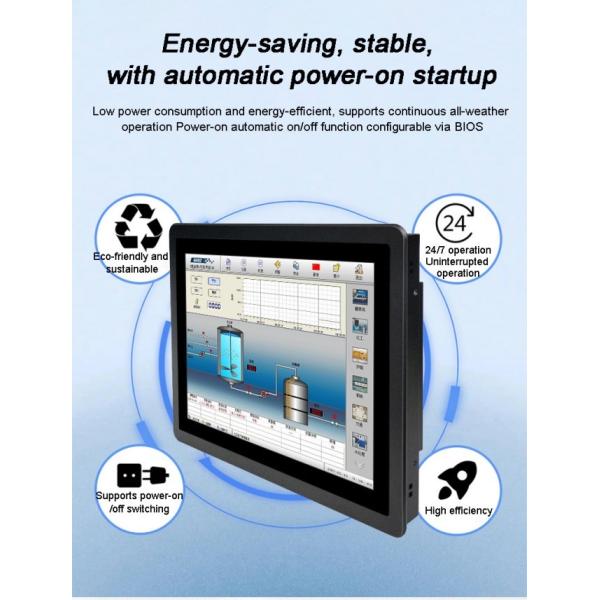 21.5 Inch 1920*108 IP65 Industrial Box PC Tablet Embedded PLC/Robot HMI Capacitive/Resistive Flat Panel Mount LCD Display