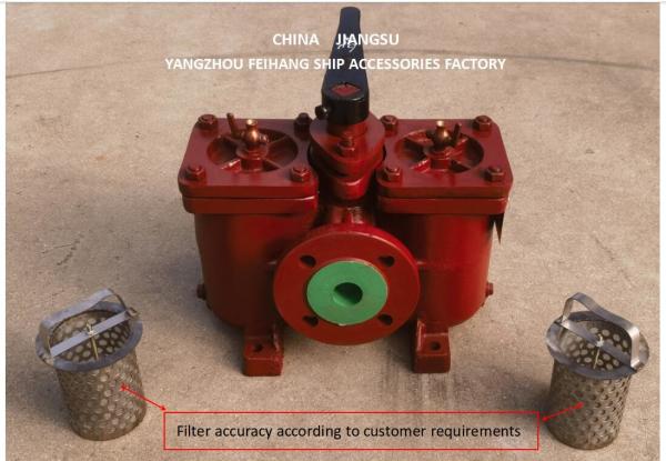 Model AS50-0.16/0.09 Cb/T425-94-Marine Double Oil Strainers-Marine Double Oil