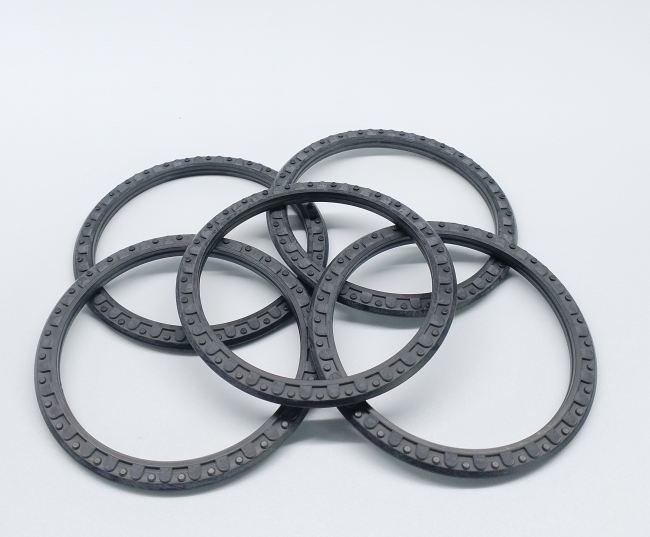 Air Pneumatic Cylinder Piston Seal PPD Double Sided , Black NBR Oil Seal 63x53x3.8