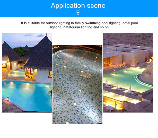 18W 100-240V AC E26 adjustable base white color PAR56 aluminum LED pool light