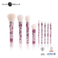 Buy cheap 9pcs Beauty Synthetic Hair Cosmetic Brush Set Full Rolling Printing Metal Handle product