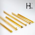 Brass Sanitary Parts Copper T Shape Slot Framing Supplier China