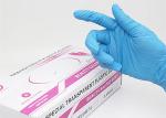 Blue Rubber Non Sterile Gloves Nitrile Disposable Powder Free Fully Palm