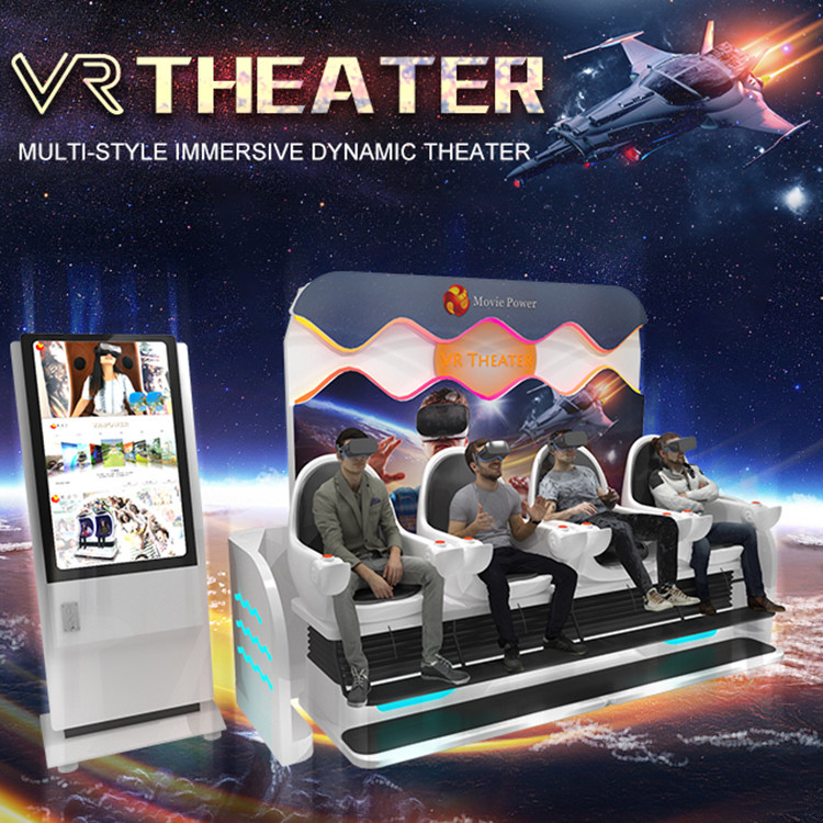 Theme Park Interactive Vr Cinema 2 3 4 Seats 9d Dynamic Platform Simulator