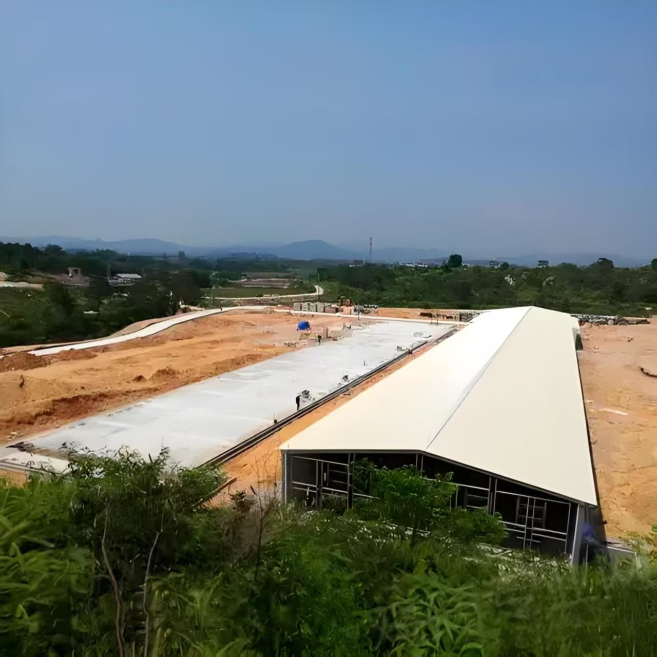 Durable Steel Poultry House Automatic Feeding System Feeding Pan Poultry Equipment