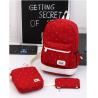 Buy cheap Korean style 3pcs in 1 canvas fashion backpack set for student bag outdoor backpack from wholesalers