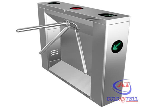 Buy cheap Fingerprint ESD Barcode ID / IC Card Access Control Rfid Tripod Turnstile for Subway Station from wholesalers