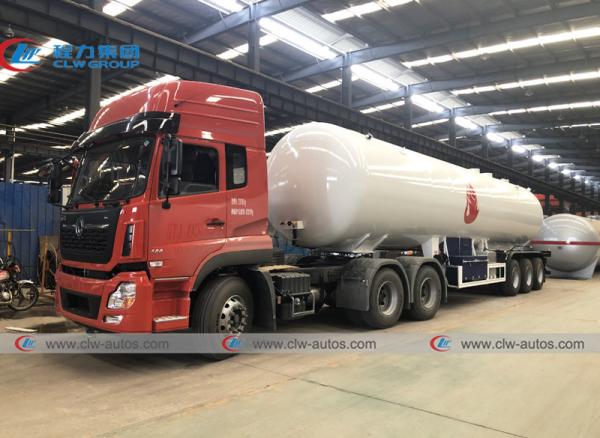 Buy cheap LPG Semi Trailer Liquid Propane Transportation Tanker Delivery Trailer 59.52m3 25mt from wholesalers