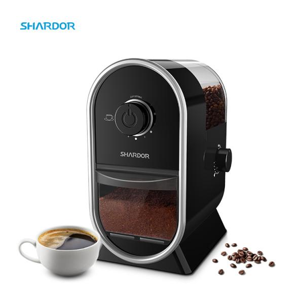 Buy cheap Stainless Steel Burr Coffee Grinder Non Slip Feet Flat Burr Coffee Bean Machine from wholesalers