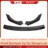 Buy cheap Matte Black Nissan X Trail Car Bumper Lip With 3M Solid Tape from wholesalers