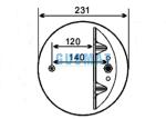 W01-358-8829 Trailer Air Spring For VOL-VO 3934699 8079902 Firestone Suspension