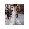 Buy cheap Fashion Mermaid Wedding Dress Deep V Neck Sleeveless Backless Beading from wholesalers