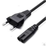 Hot sale 10A/16A 2pin black 2 pin power cable 0.5m-10m copper power cord