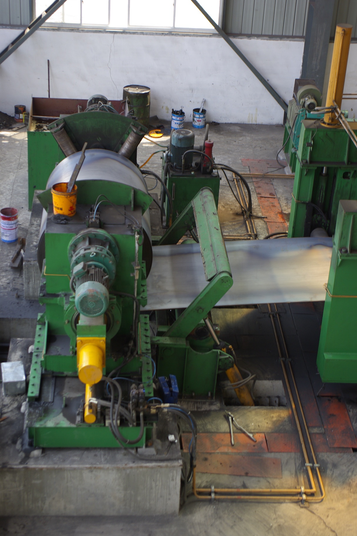 270 Year 2021 Automatic Steel Coil Slitting Line Uncoiling Leveling Shearing Machine