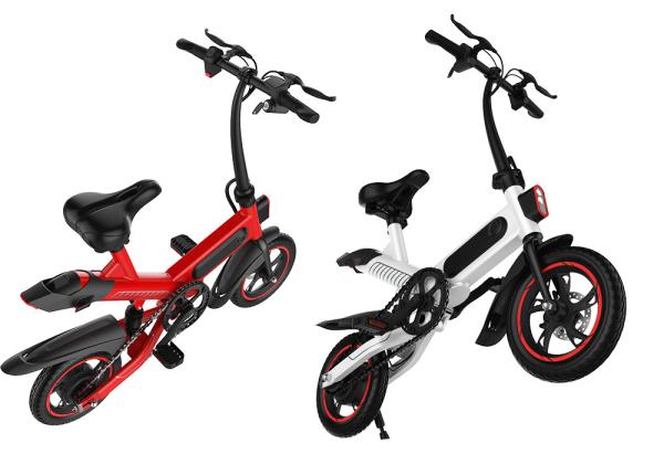 Buy cheap Compact Size Small Folding Electric Bike 36V 10AH Battery 17.5KG 107 * 45 * 100CM from wholesalers