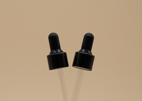 Buy cheap Black Color Essential Oil Dropper Special Teat With Thick Wall Glass Pipette from wholesalers
