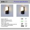Buy cheap non-glare vertical 12W outdoor wall sconce lighting fitting anti-dazzle external wall lamp from wholesalers