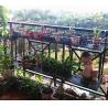 Buy cheap Wrought Iron Hanging Balcony Plant Pots , 30cm Length Balcony Plant Pot Holders from wholesalers