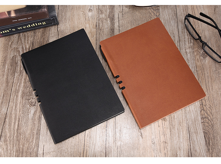 Customized Office Stationery A5 Notepad with PU Leather Cover and Personalized Design