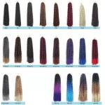 Synthetic Crochet Braid Hair Extensions Long Stretched Expression Braiding Hair
