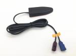 GPS + 4G Combine 2 In 1 Antenna Fakra Connector RG174 2M Length In Black