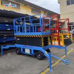 1.5T 4 Wheel Drive Scissor Lift Wheeled Mobile Hydraulic Scissor Lift