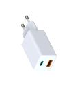 White Color 5v AC DC Power USB Adapter Universal Phone Charger Wall Mounted