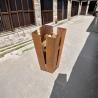 Buy cheap Steel Fireplace Burner Rustic Red Garden Upright Corten Steel Fireplace from wholesalers