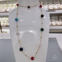 Buy cheap Unique brand colorful beads chain necklace set jewelry stainless steel bangle product