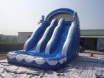 Customized Durable Outdoor PVC Inflatable Water Slide 0.55 mm PVC Tarpaulin