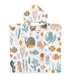Animal Print Pattern Microfiber Beach Towel for Kids Sunscreen Protection and