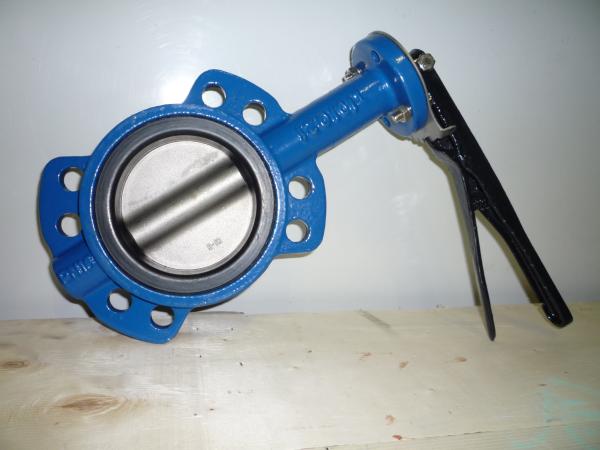 Buy cheap Integral Gluing Cast Iron Butterfly Valves Precise Geometric Size Reliable Sealing from wholesalers