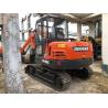 Buy cheap Compact Doosan DH55 Used Digger Doosan 5 Ton Excavator With ISUZU Engine from wholesalers