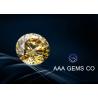 Buy cheap VVS1 Round Yellow Colored Moissanite 6.5 MM 1 Carat 4 Carat from wholesalers