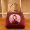 Buy cheap Lady Vintage Velvet Rose Flower Kiss Lock Wallet Clutch Card Holder Coin Bag Pouch Purse from wholesalers