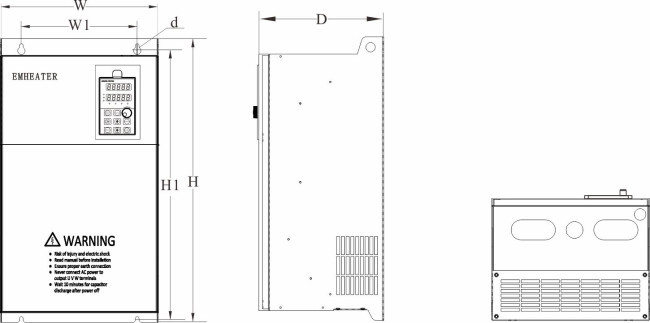 40HP 3 Phase Frequency Inverter 380V 50 To 60Hz 30kw Inverter