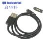 Buy cheap 4Pin 2.54mm Pitch I Shape Precision Amphenol Connector magnetic spring loaded Magnetic Pogo Pin Charger Cable Connector from wholesalers