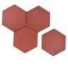 Buy cheap Hexagon Rubber EPDM/SBR Pavers Red Color Rubber Brick For Equestrian And Racecourse Area from wholesalers