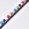 Buy cheap Colorful Mini Tassel Fringe 3cm Pom Pom Trim from wholesalers