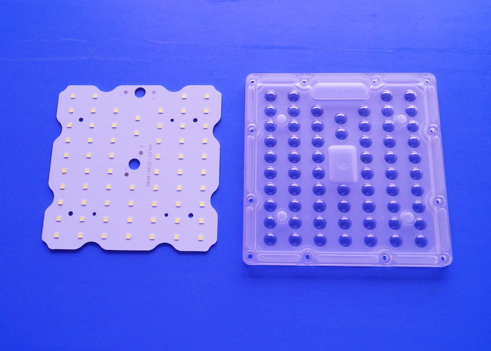 50w 90 Degree SMD3030 Square LED Lens For Tunnel Light