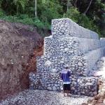 Galvanised 2x1x1 Welded Wire Retaining Wall Gabion Box