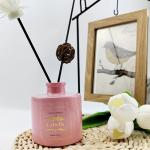 Matte Pink Glass Round Bottom Diffuser Bottle 150ml 200ml with Eco-friendly